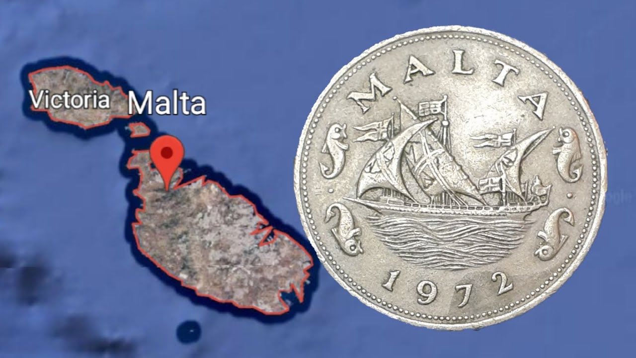 Malta 1972 10 Cents Coin 