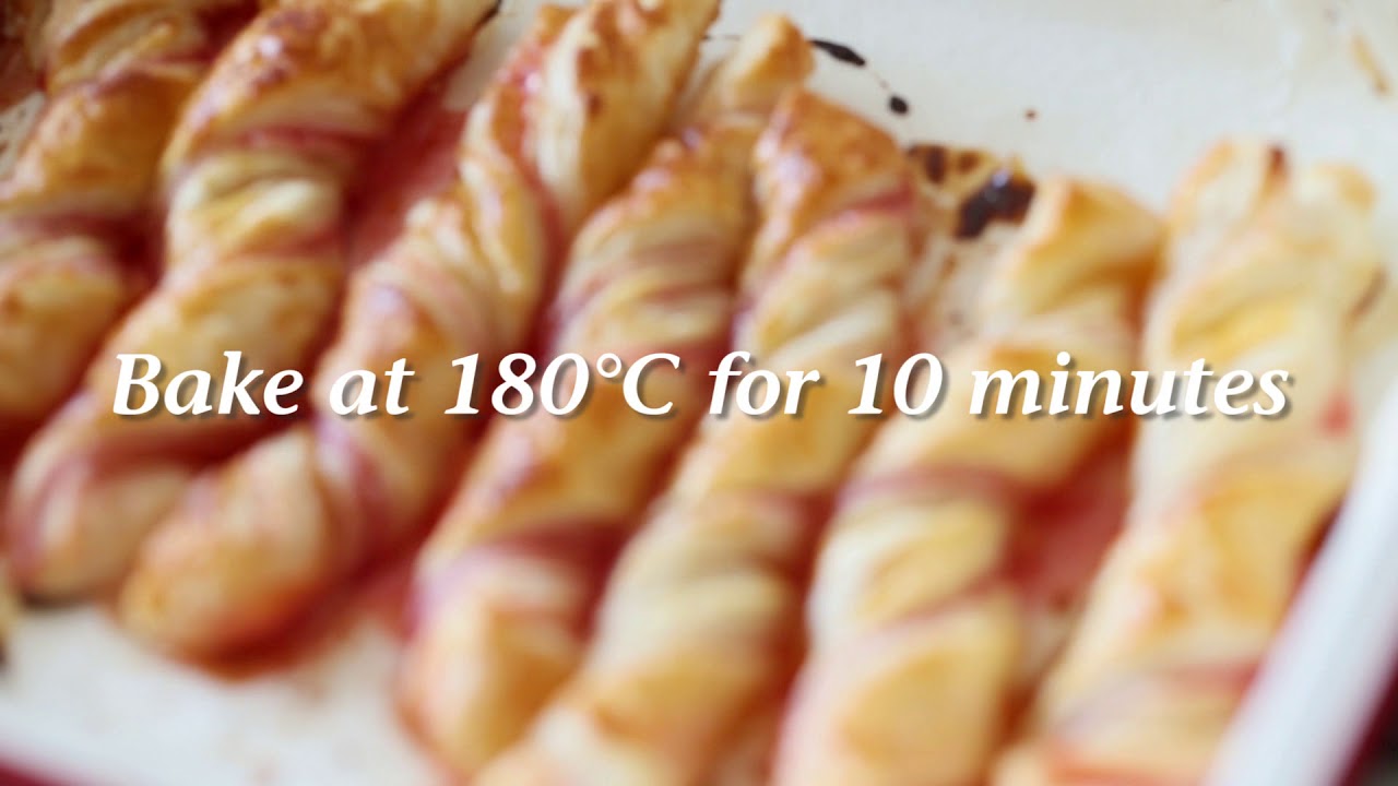 RASPBERRY TWISTS with Kawan Puff Pastry