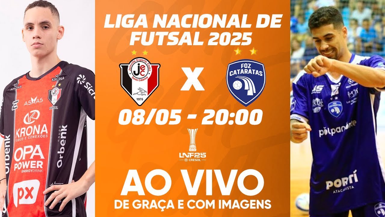 JOINVILLE X FOZ CATARATAS | LIGA NACIONAL DE FUTSAL - LNF 2025 | AO VIVO E COM IMAGENS