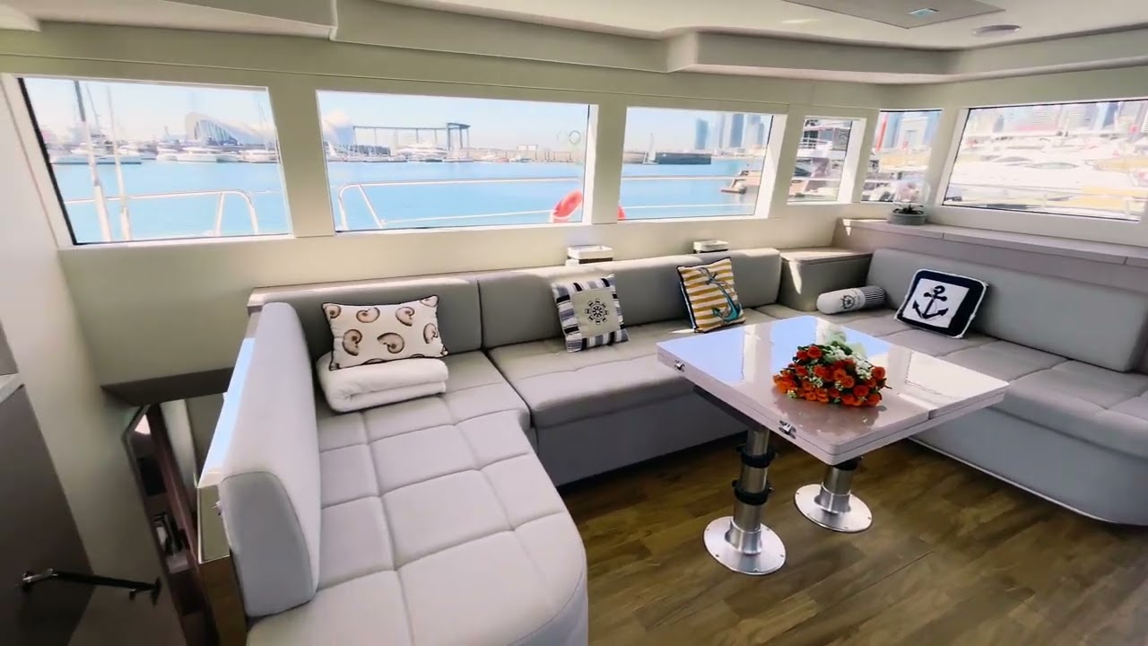玛润泽游艇55尺双体帆船内景概览（Mazarin Yacht 55-foot Catamaran Sailing Boat Interior Overview）#yacht #madeinchina