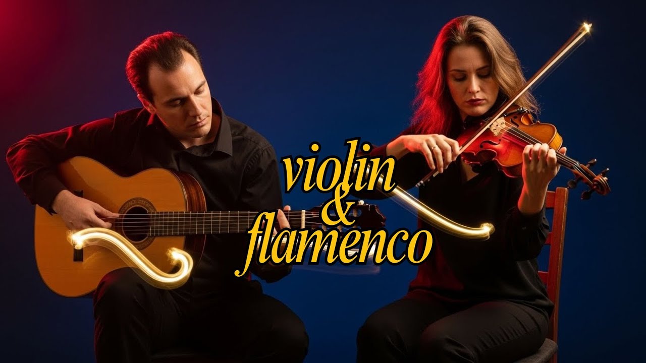 Relaxing Flamenco Guitar & Violin 🌌 Cinematic Night Music for Deep Relaxation