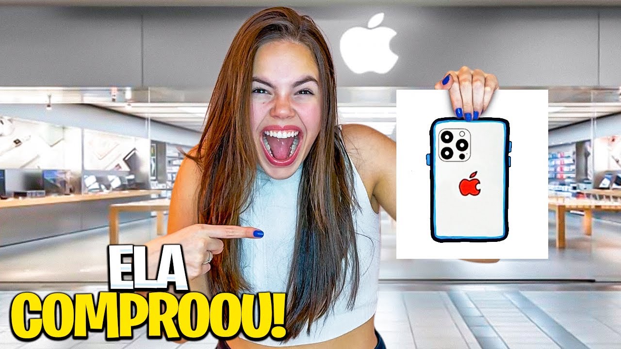 TUDO QUE ELA DESENHAR EU VOU COMPRAR!! Iphone 16 pro max!?