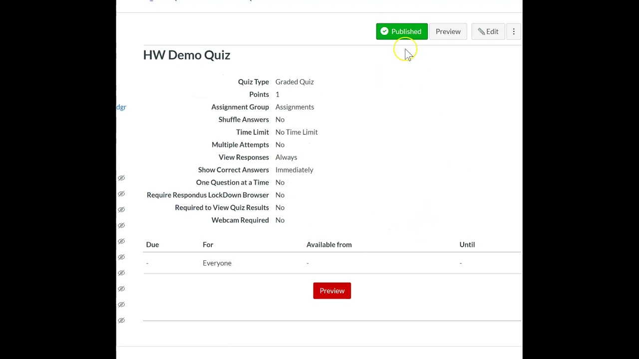 Matching Question Type in Canvas