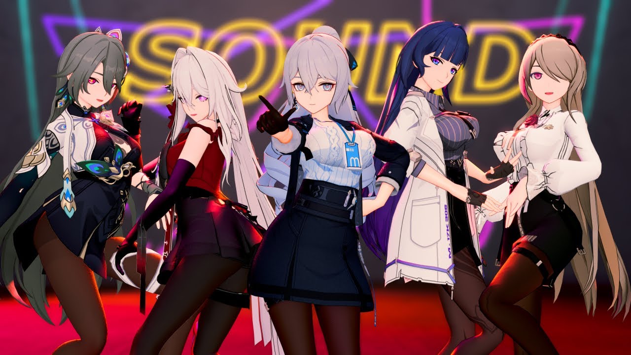 【MMD】Up&Down【Honkai impact 3 (崩壞3rd) 布洛妮婭 Bronya、薇塔 Vita、瑟莉姆 Thelema、麗塔 Rita、雷電芽衣(梅) Raiden Mei】