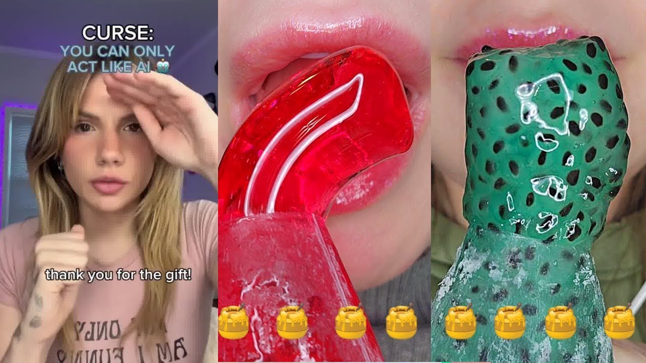 🍕 Text To Speech 🍕 ASMR Satisfying Eating || @Bailey Spinn|| POVs Tiktok Compilations 2023 #18