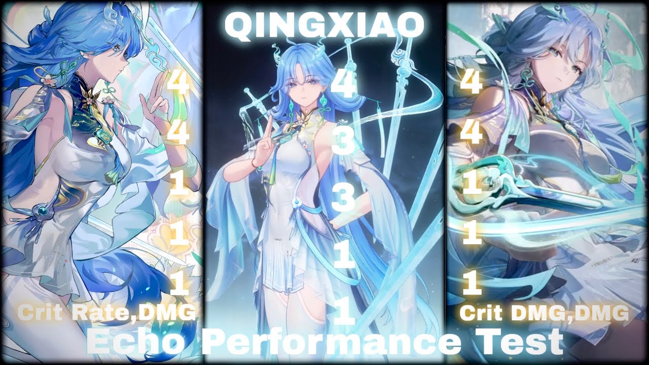 QINGXIAO 44111 VS 43311 VS 44111 Echo Performance Test QINGXIAO Showcase | TOA | Wuthering Waves 3.6