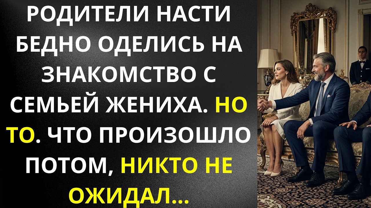 Родители Насти бедно оделись на знакомство с семьей жениха Но то,что произошло потом,никто не ожидал