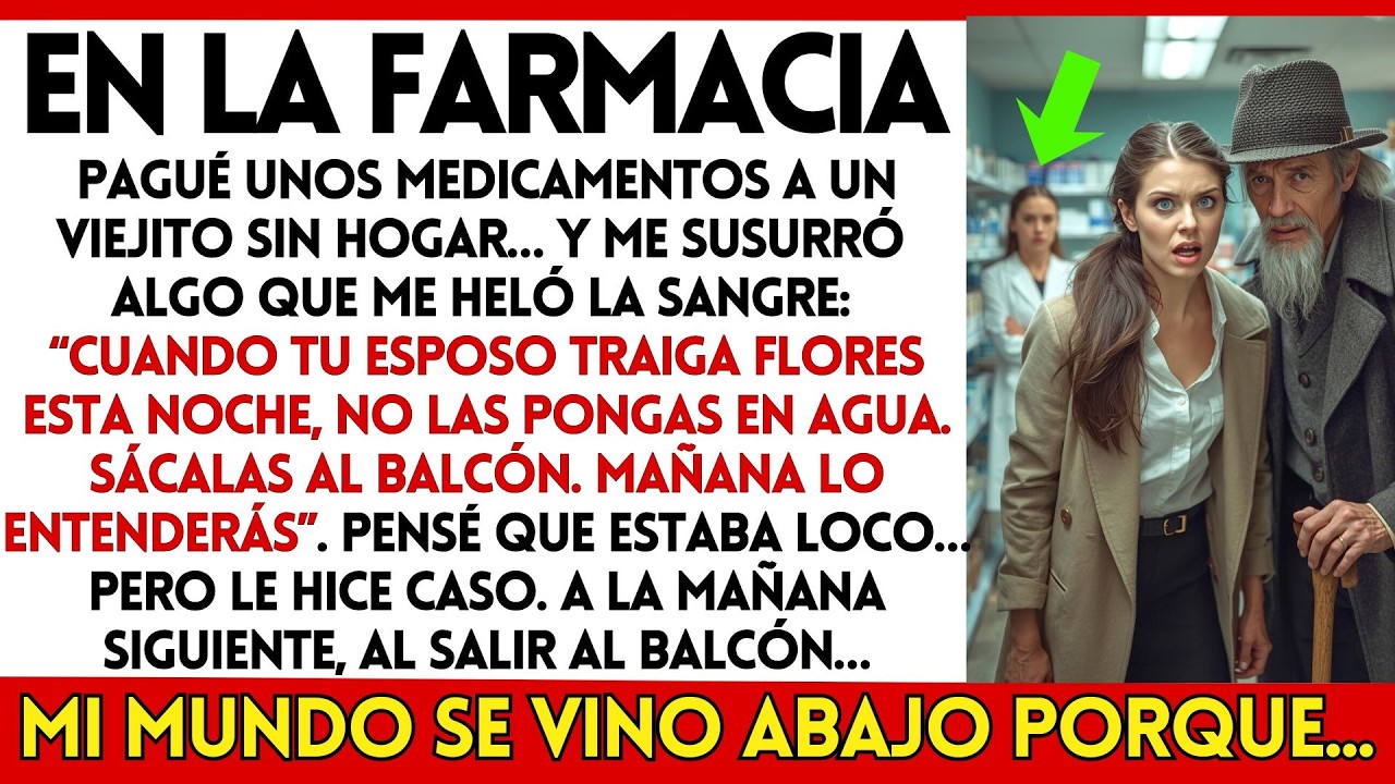En la Farmacia un ANSIANO sin Hogar me Susurró Algo ATERRADOR Sobre mi ESPOSO...