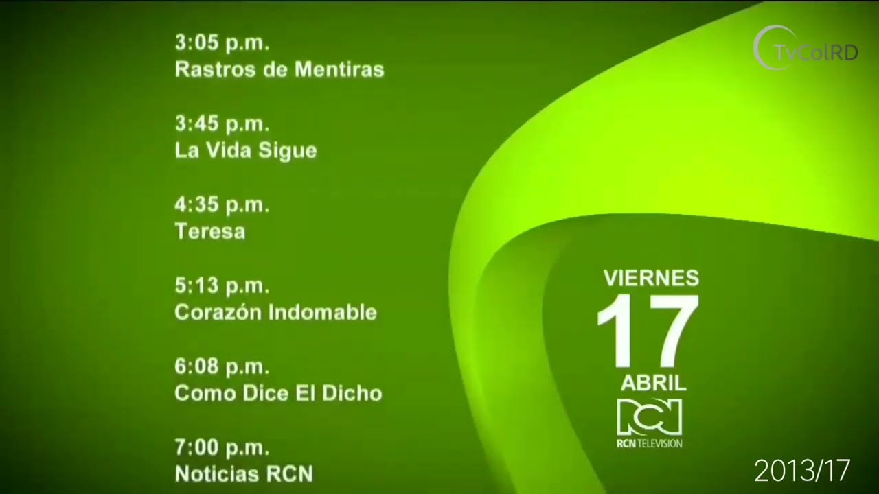Evolución Programación RCN 2004-2022 (Actualizado) | TvColRD
