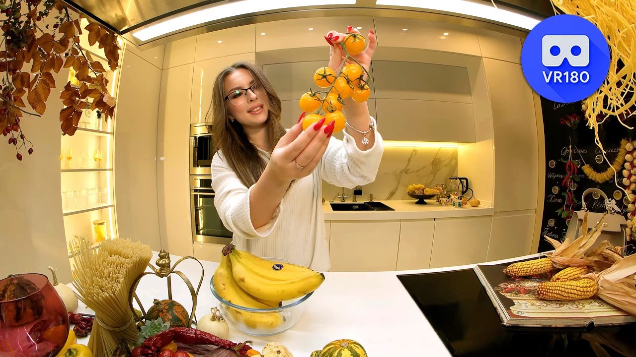Olena's kitchen. First try to make ASMR video in VR180 3D