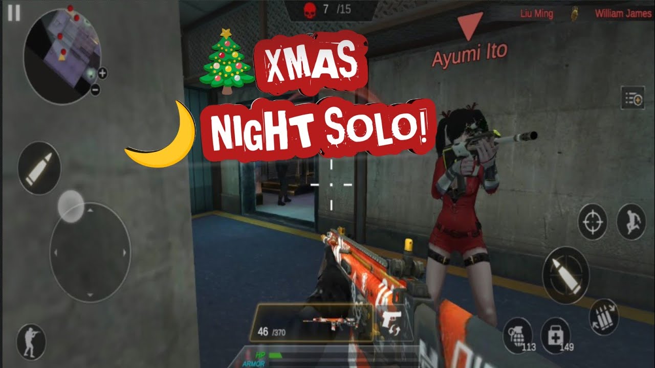 Ops Strike 🎄 XMAS Nightfall SOLO 🔫 | Intense Night Gameplay #Gaming || ItsGgStudio 