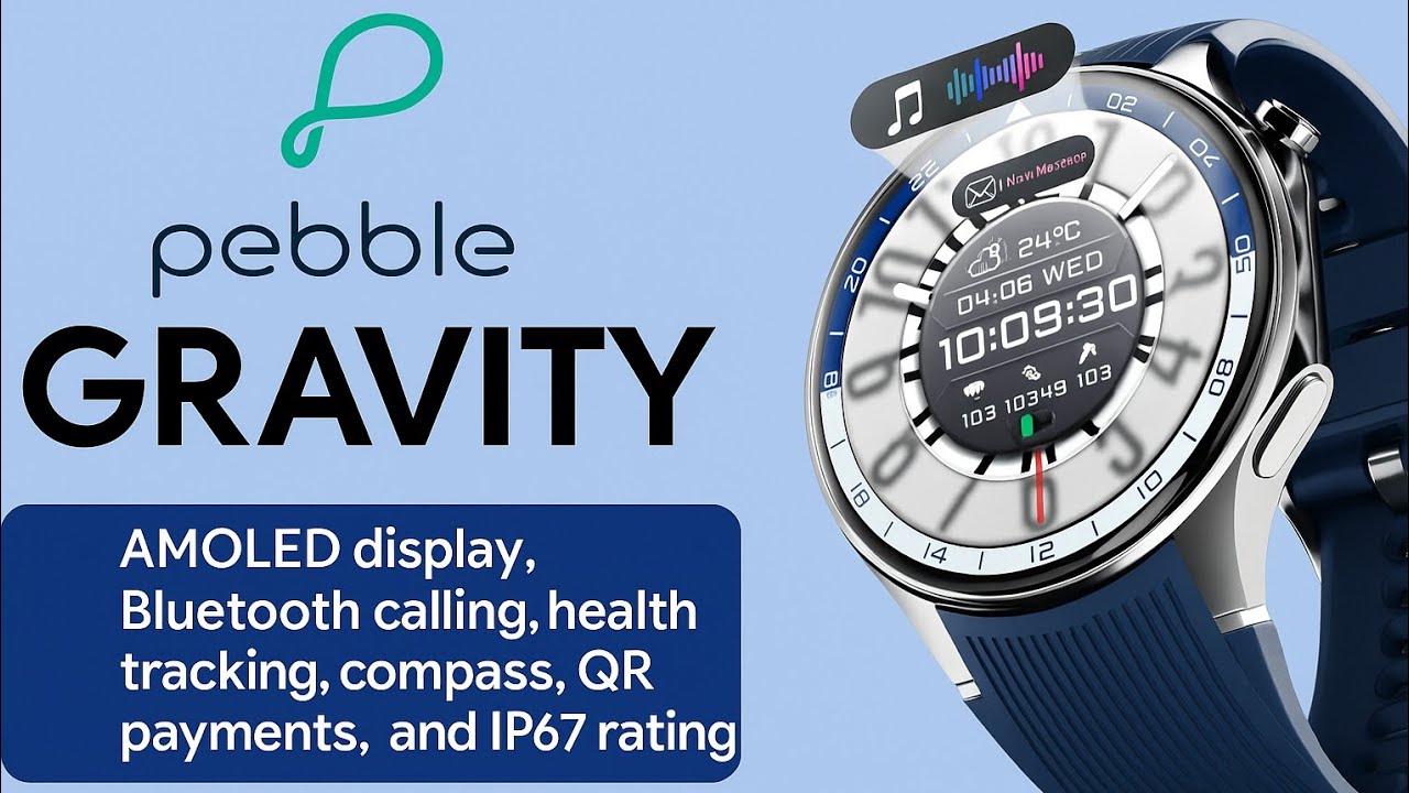 Pebble Gravity Smartwatch | Unboxing 1.43&rdquo; AMOLED, BT Calling, Quick Alerts, Compass #tech #ytvideo