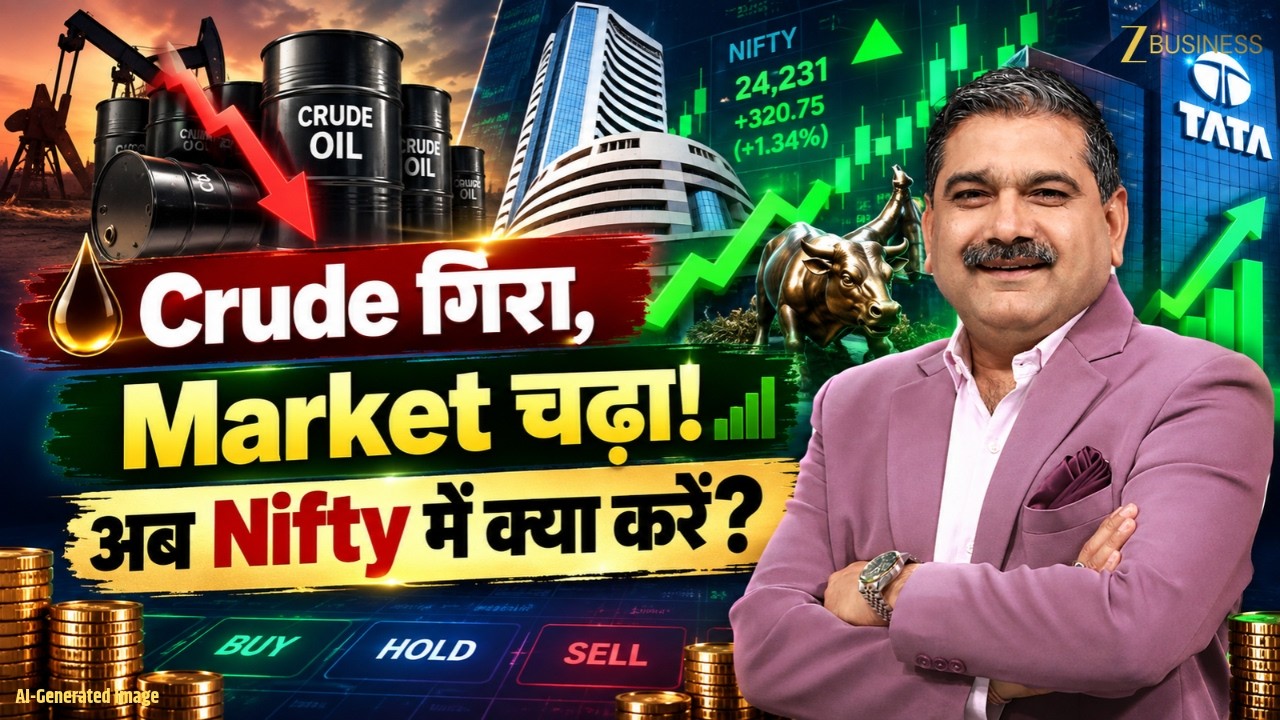 Crude Dip Boosts Market: HDFC Bank & Adani Power Rally | Nifty Strategy by Anil Singhvi