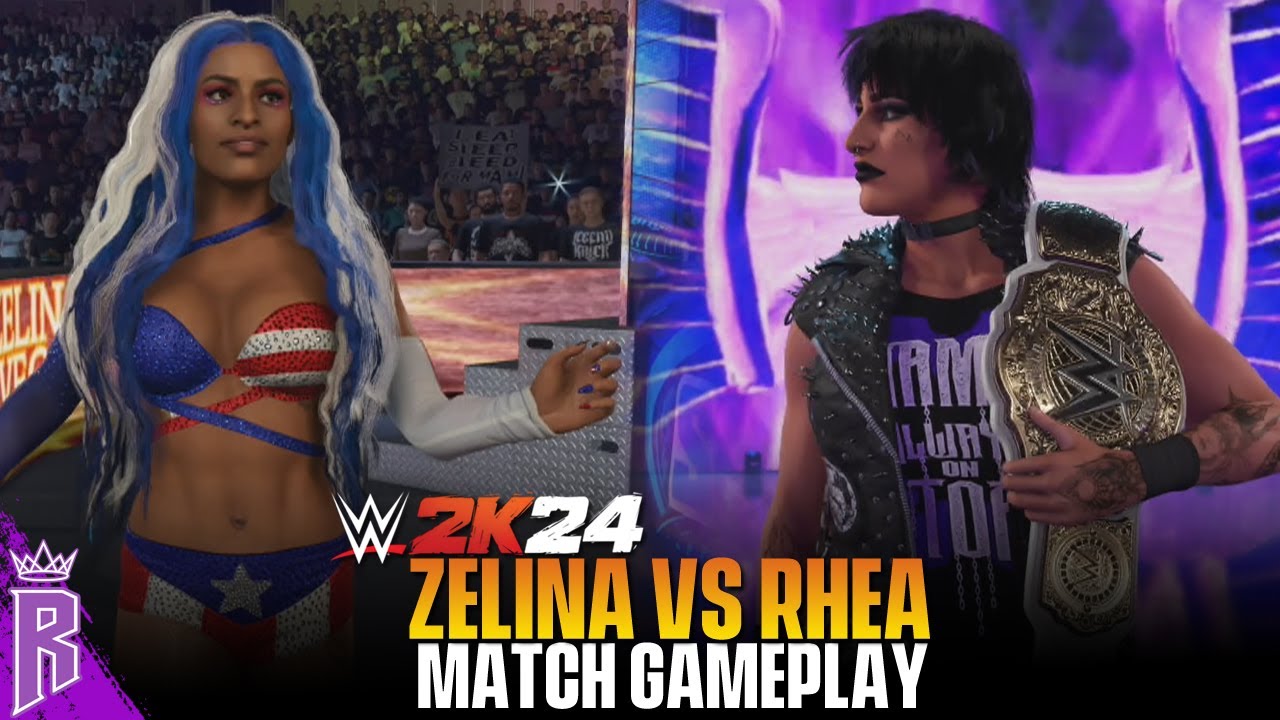 WWE 2K24: Rhea Ripley Vs Zelina Vega #WWE2K24