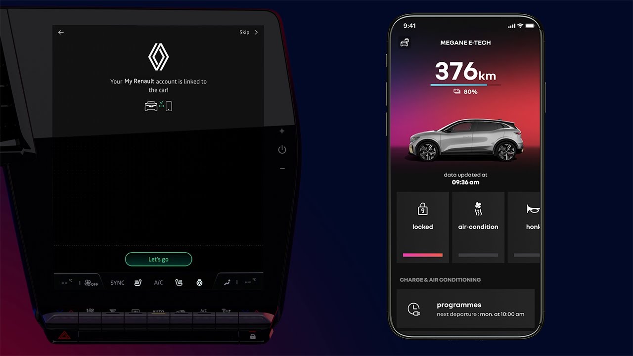 synchronizace &uacute;čtu My Renault s va&scaron;&iacute;m elektromobilem