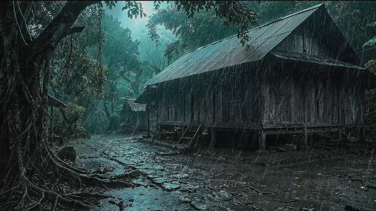 Midnight Rain in a Quiet Forest | Deep Sleep, Inner Peace, Insomnia Relief