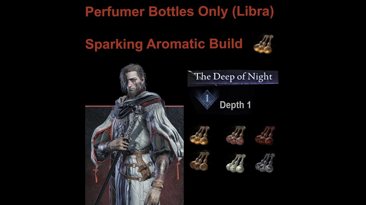 Perfumer Bottles Only (Libra) (Scholar) (Bagcraft) (Deep Of Night) (Depth 1) (Elden Ring Nightreign)