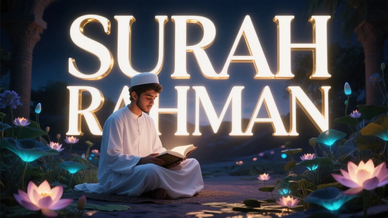 Surah Ar Rahman سورة الرحمن | تلاوة جميلة تبعث الطمأنينة قبل النوم | #قرآن_هادئ