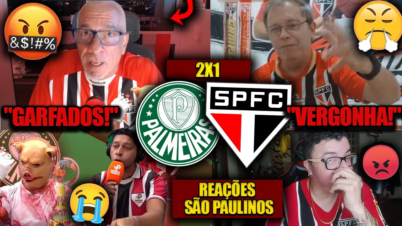 REAÇÕES dos SÃO PAULINOS - PALMEIRAS 2x1 SÃO PAULO - PAULISTÃO 2026 - REACT VAMOS RIR DO TRICOLOR