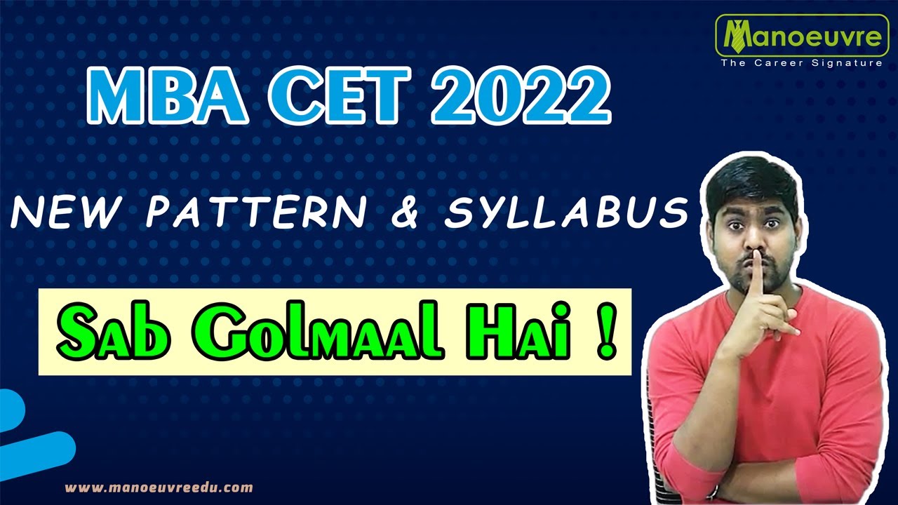 MBA CET 2022 | New Paper Pattern & Syllabus | SAB GOLMAAL HAI!!! Must Watch....
