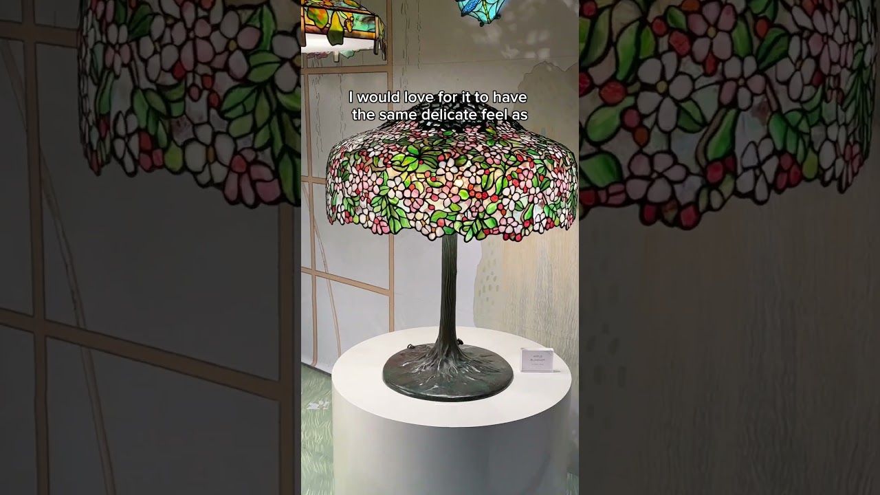 Making a Cherry Blossom Lamp Pt 1 #diy #diyhomedecor #stainedglass