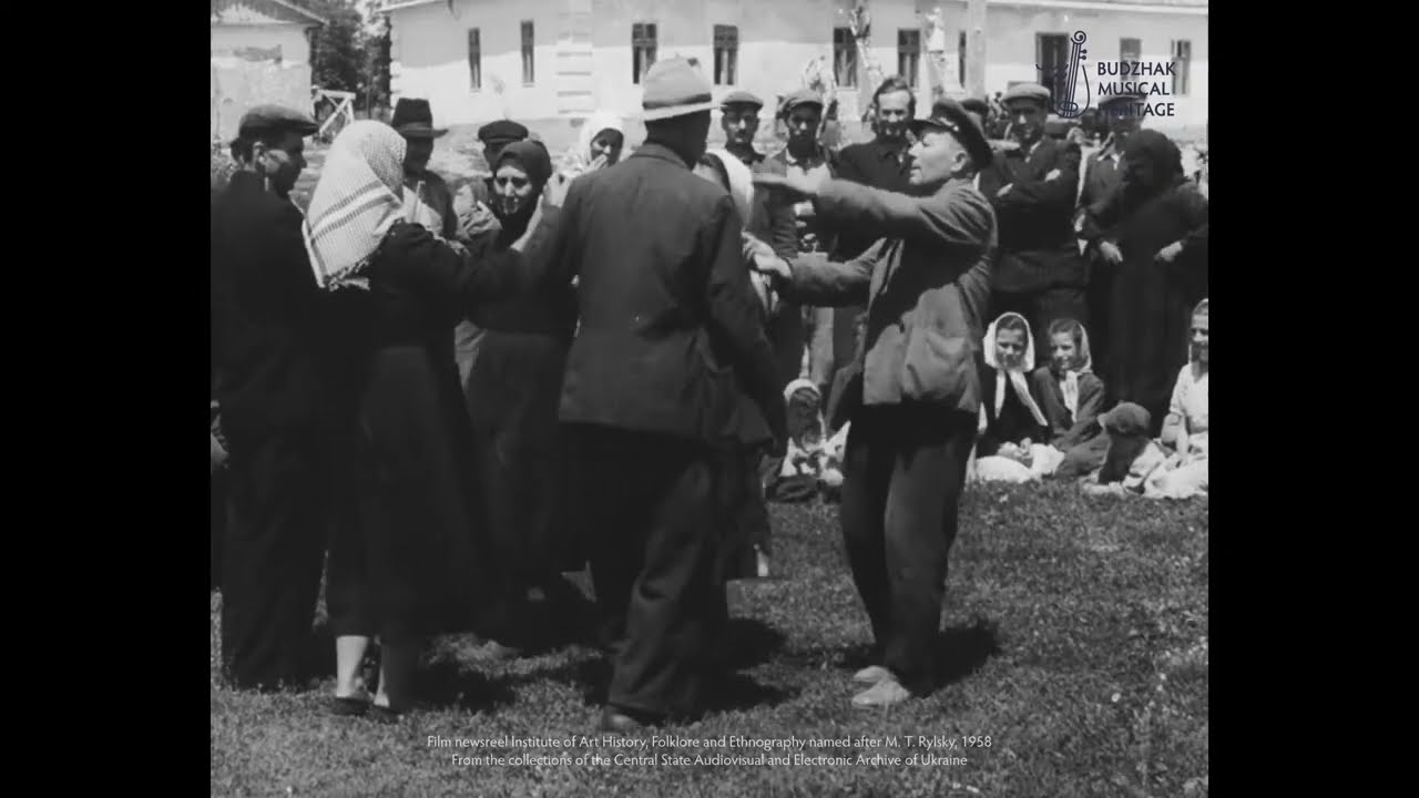 Български танци. Село Кубей  - юни 1958 година.  Българо-украинска экспедиция.