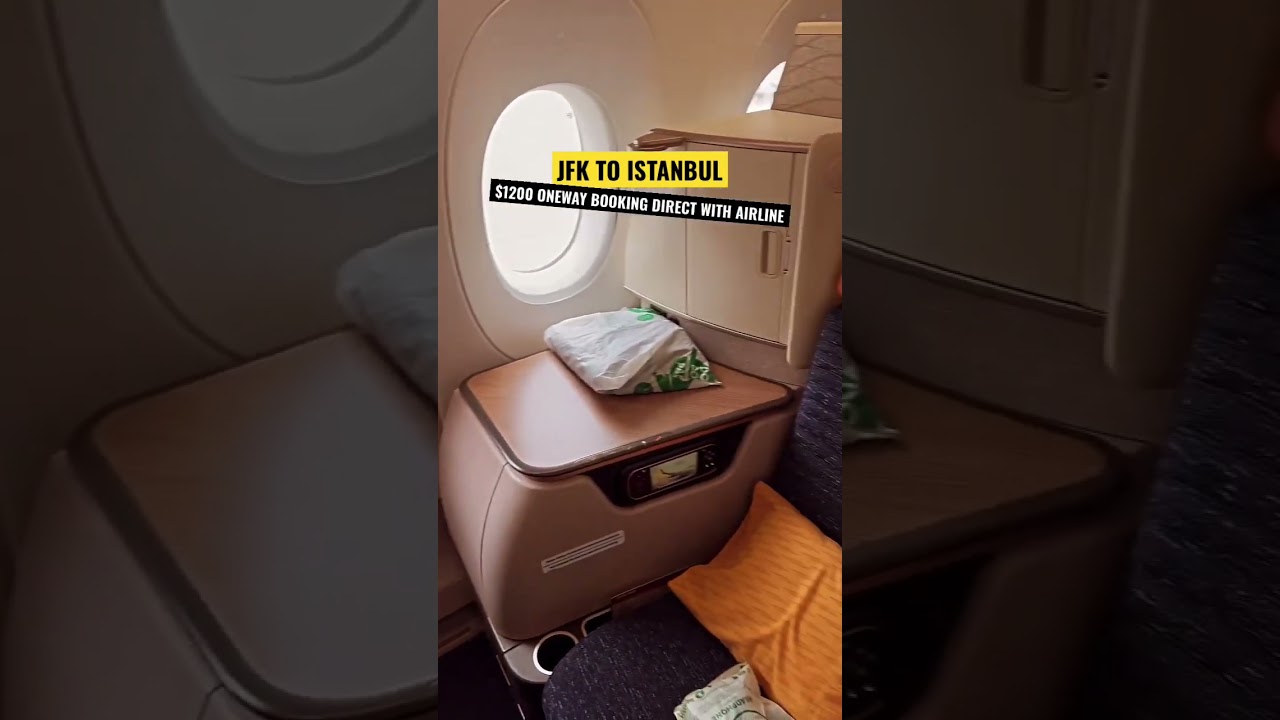 $1200 Turkish Airlines Brand New Business Class Suite | JFK to Istanbul | 777 Flight Review USA