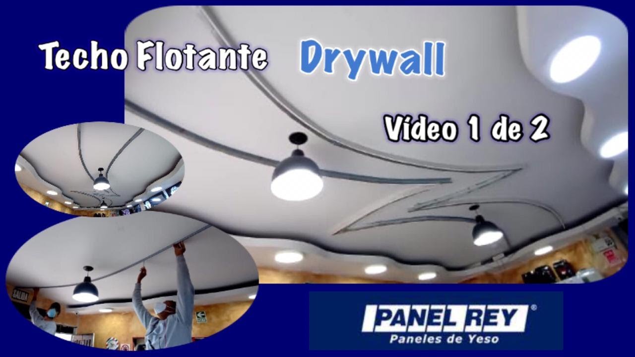 Cómo hacer un techo flotante en Drywall con diseños curvos fácil y rápido | Facias ó Cenefas