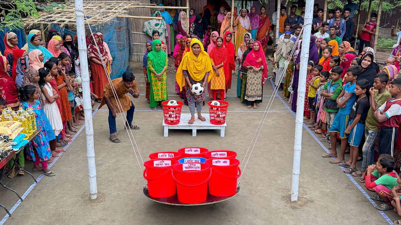 বালতিতে বল ছুড়ে ৭ রকমের পুরস্কার জেতার চ্যালেঞ্জ। সবগুলো উপহার জিতে কে চমক দিলো শেষ পর্যন্ত দেখুন ?