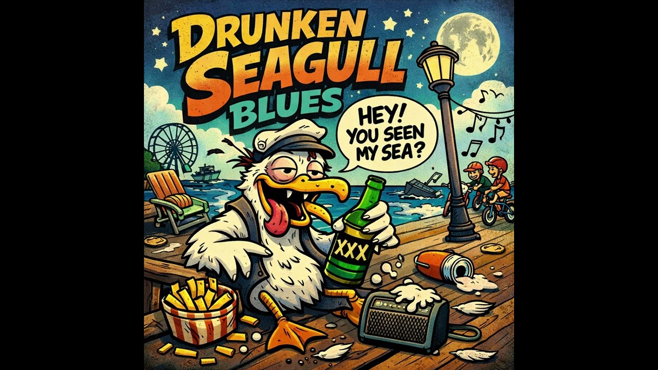 Drunken Seagull Blues - Rowdy Indie Rock Blues Anthem