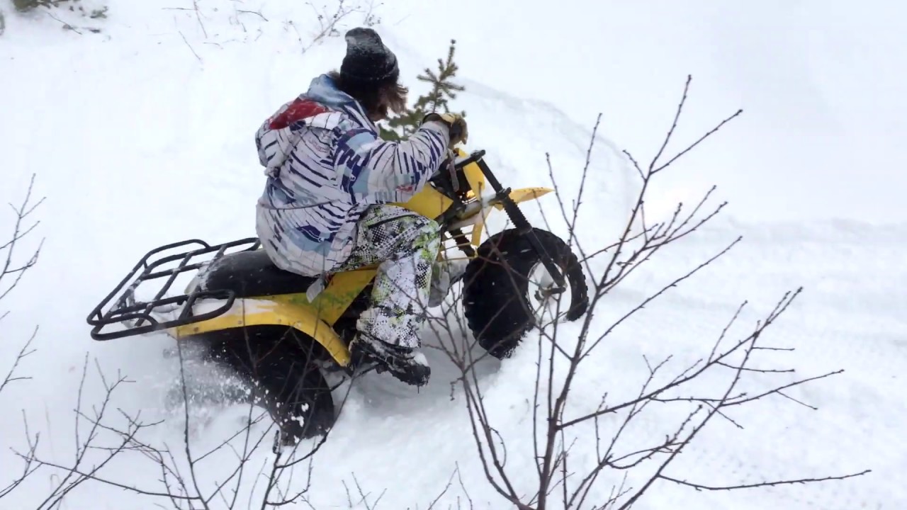 40 $ YTM200 DRIFT KING, Best 3 wheeler ever! (snowday PART 2)