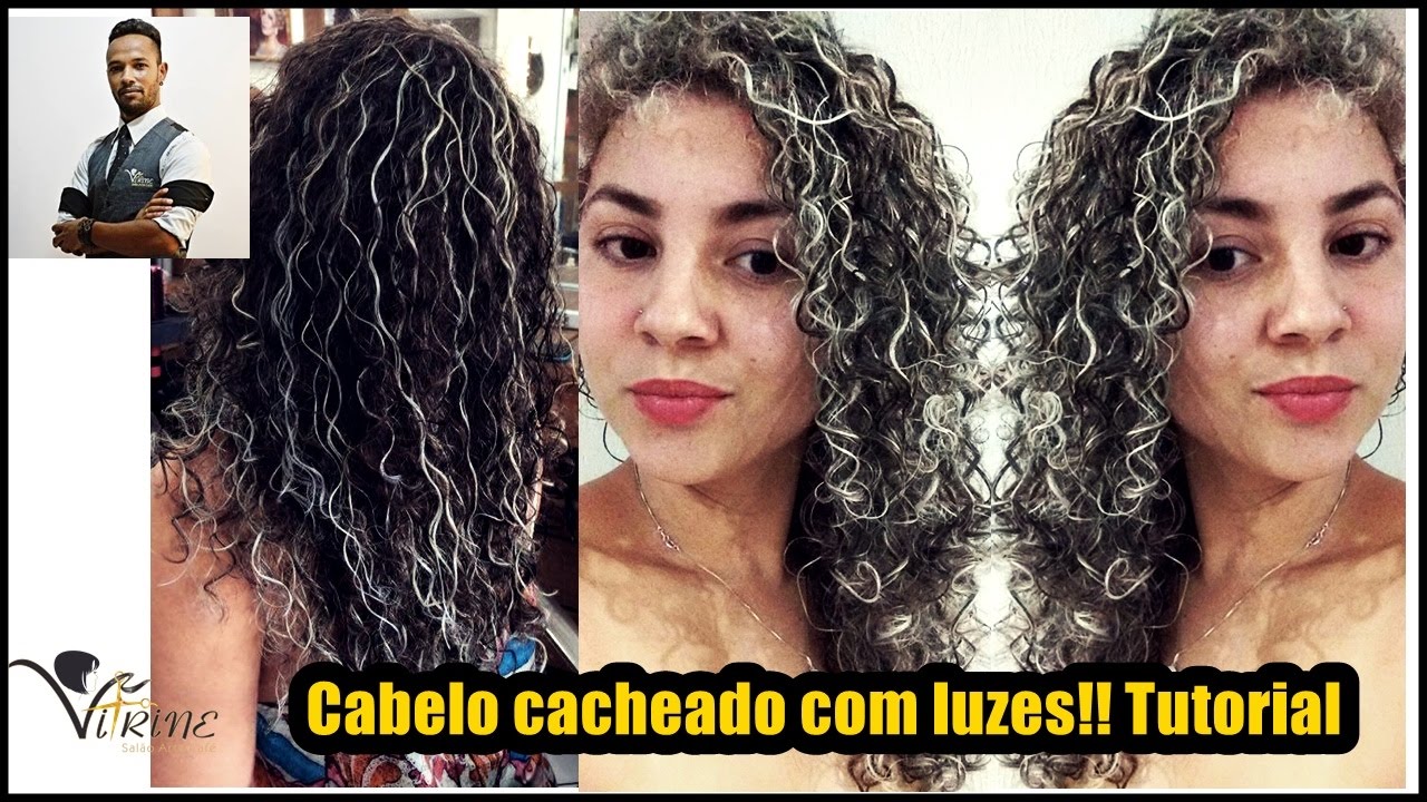 Como fazer luzes em cabelo cacheado!!