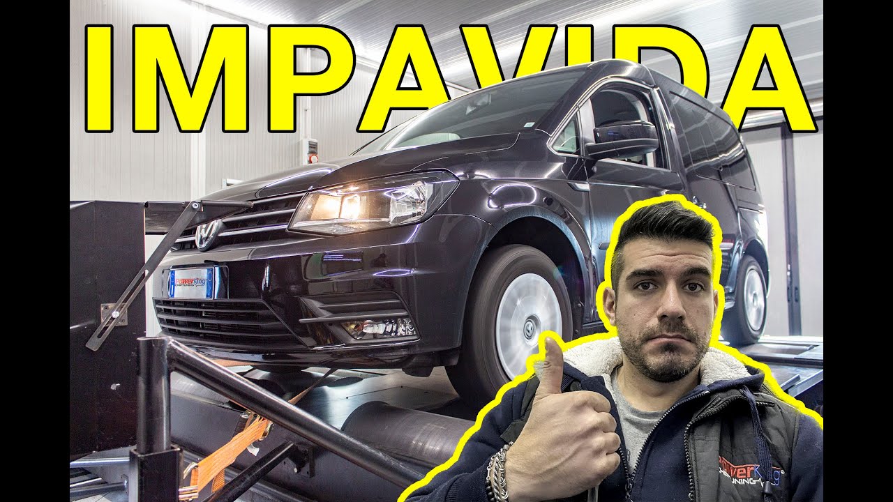 TIMIDO CADDY 102cv SI RIVELA ESSERE UNA BELVA DOPO LA RIMAPPATURA!