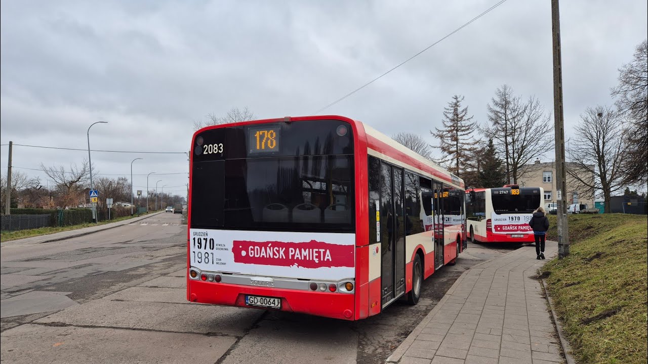 [GAiT] Solaris Urbino 12 III #2083 - linia 178, kierunek Olszynka Niwki przez Łanową