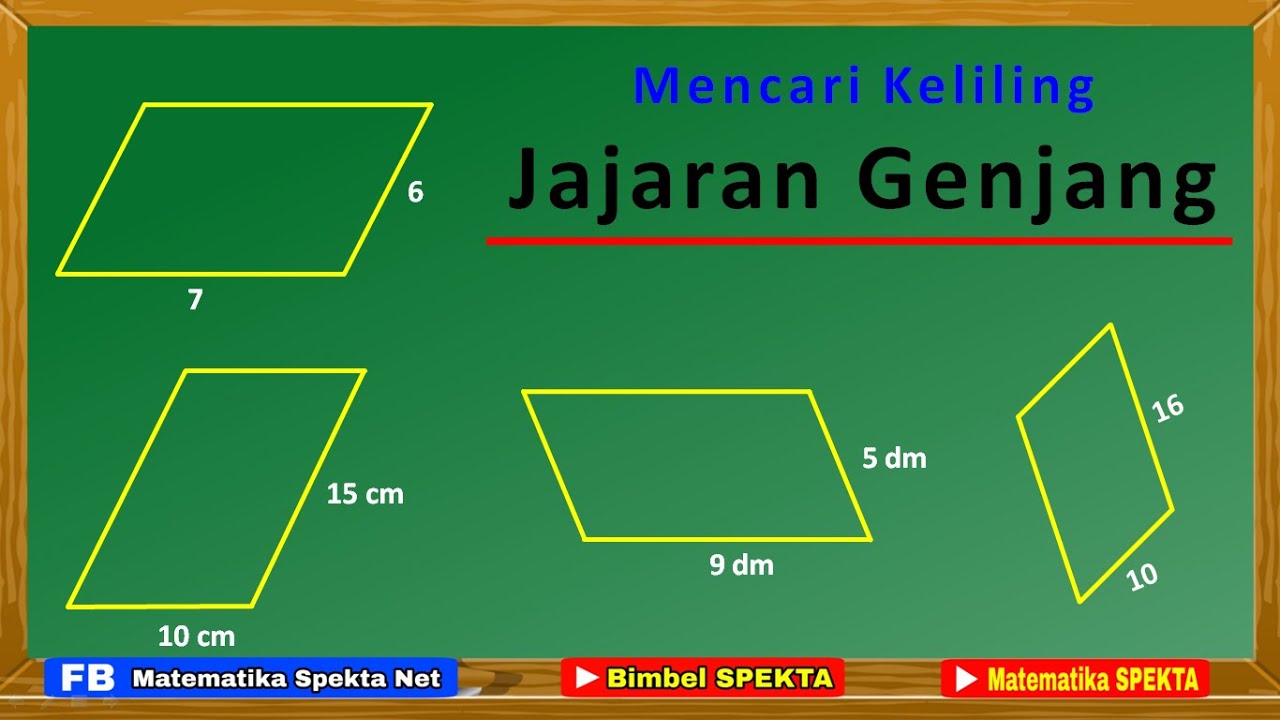 Cara Menghitung Keliling Jajaran Genjang