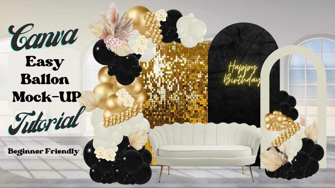 Tutorial: Canva Balloon Mockup w. 5