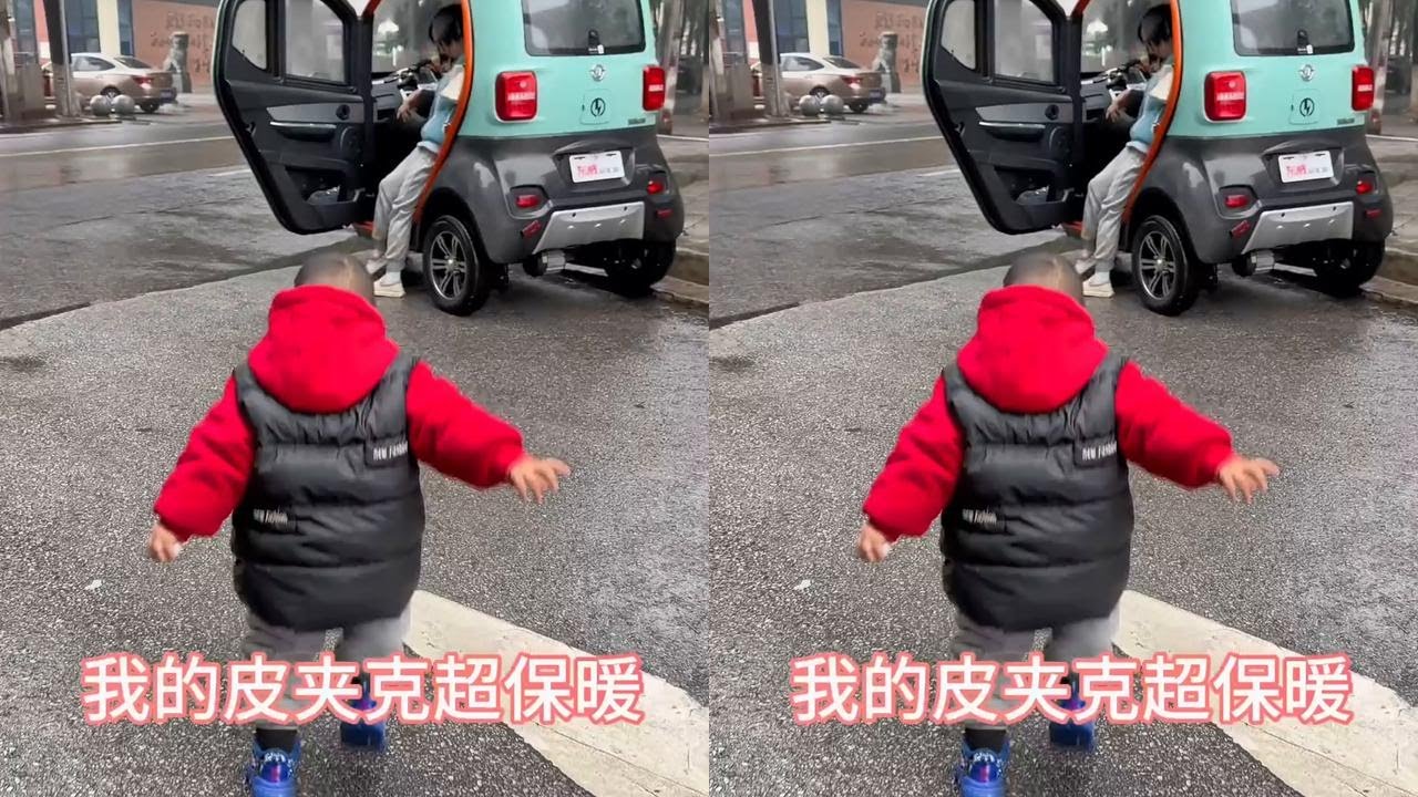 以前特别想要一个小棉袄，现在渐渐发现皮夹克也可以超温暖的#记录真实生活 #脑瘫儿加油 #贴心皮夹克