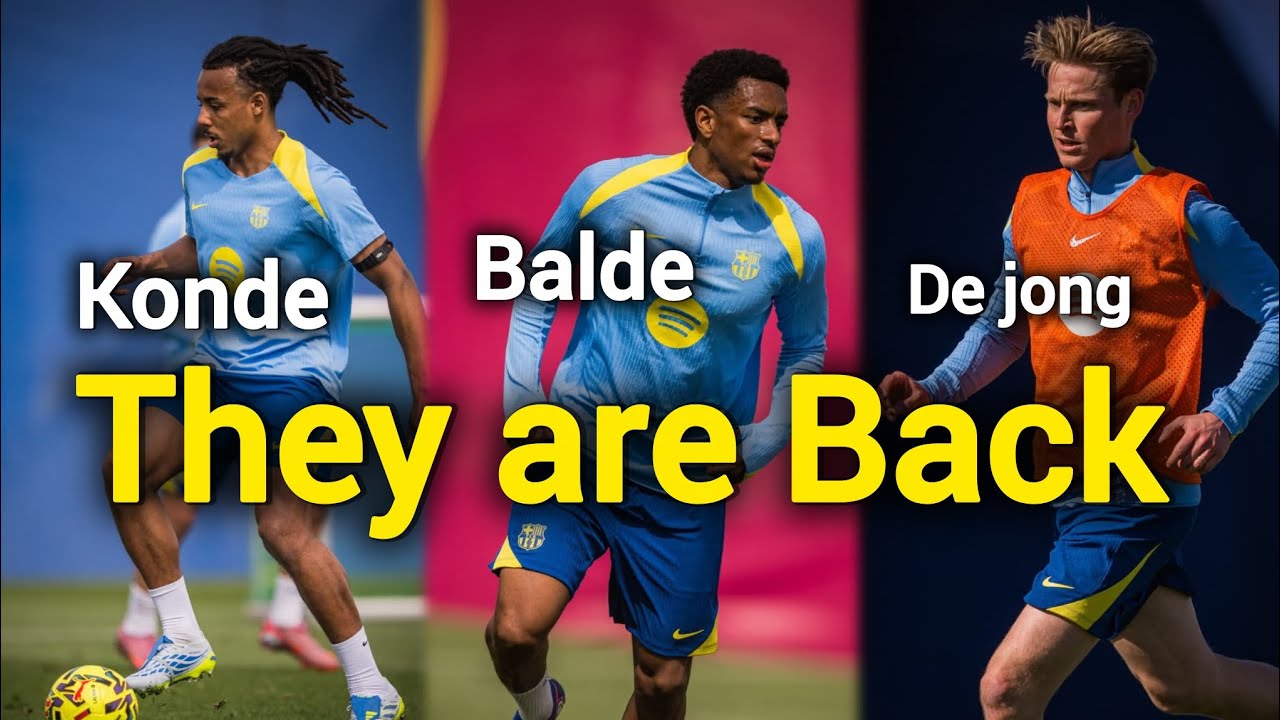 Де Йонг, Конде и Бальде вернулись к полноценным тренировкам в преддверии матча &laquo;Атлетико Мадрид&raquo; ...