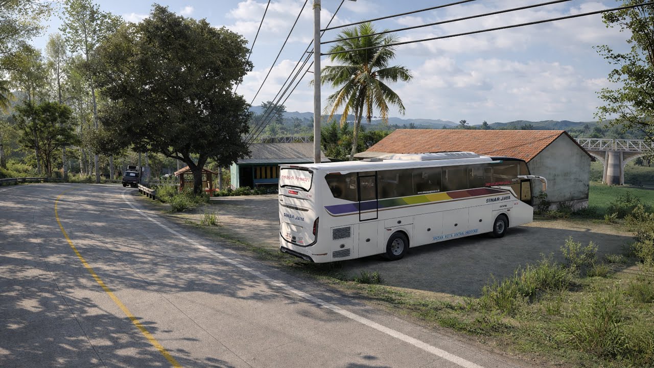BUS SINAR JAYA SUASANA JALANYA BIKIN ADEM