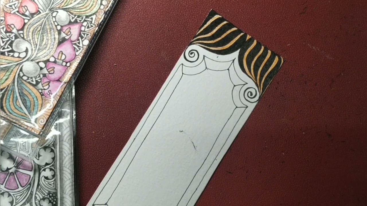 Zentangle Ornamental Bookmarks -(8)