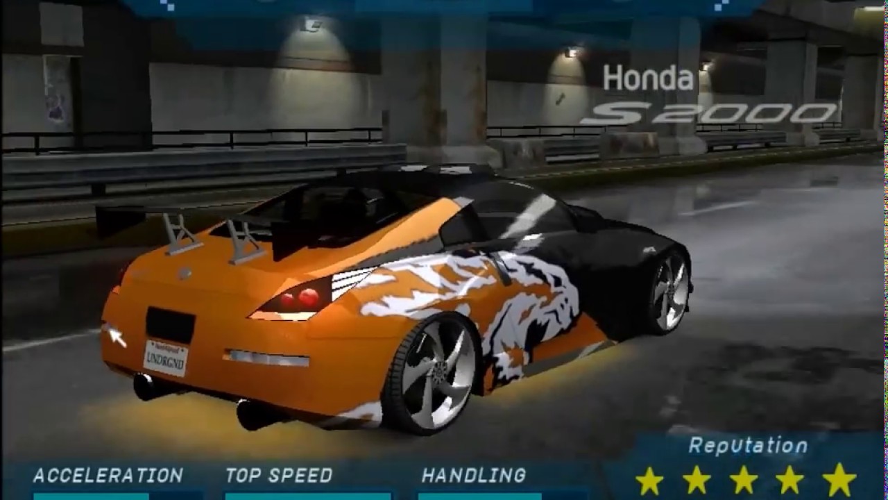 Need for Speed Underground - All Rival and Custom Cars