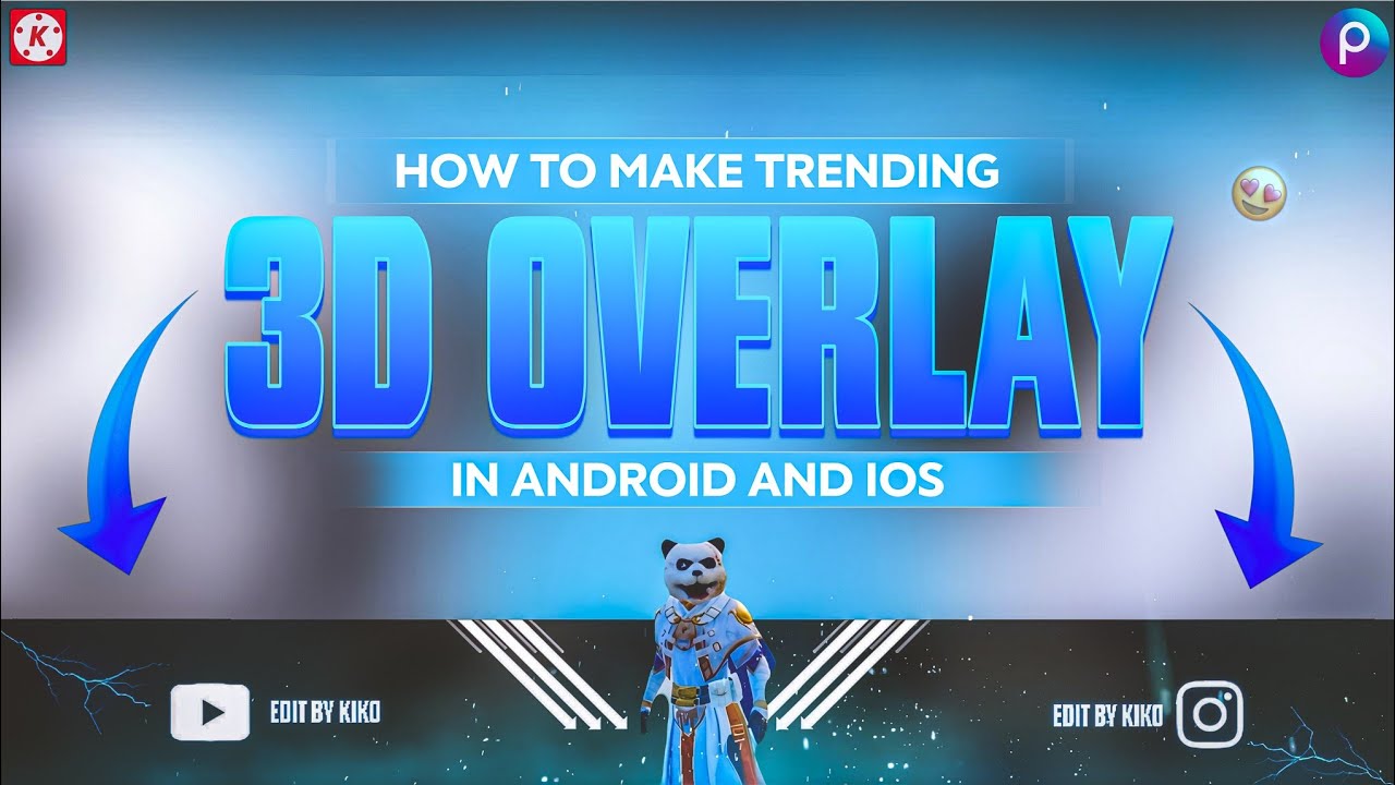 How to Make BGMI 3D Animated Gaming Overlay on Android | How to Make 3D Gaming Overlay in Kinemaster