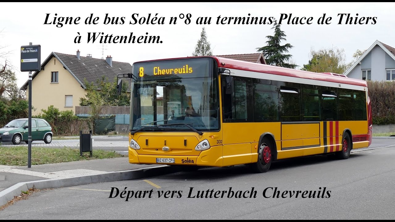 Bus Sol&eacute;a n&deg;8 Wittenheim - Lutterbach.