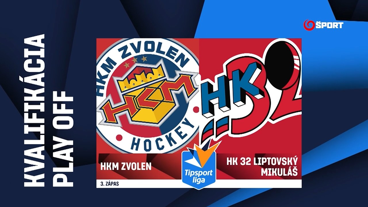 3. zápas kvalifikácie play-off: HKM Zvolen - HK 32 Liptovský Mikuláš 5:1 (1:0, 1:1, 3:0)