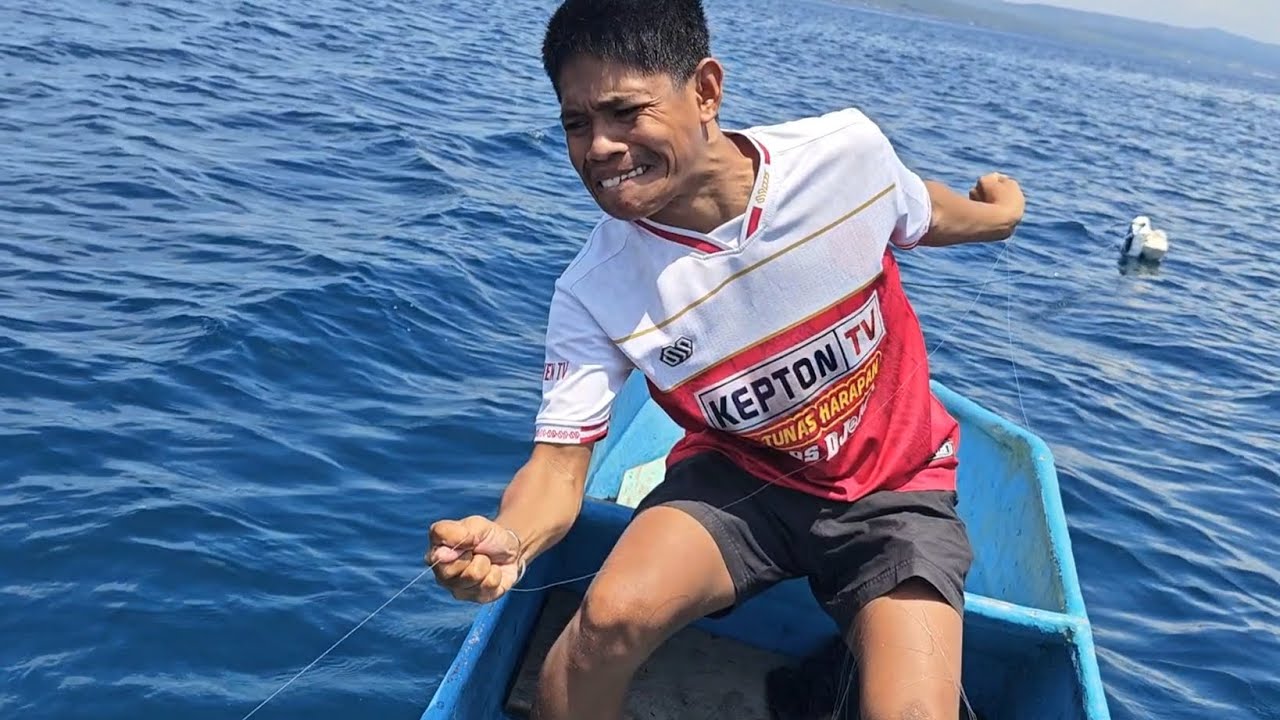 Lihat wajah anak ini ketika narik Ikan sultan Nostop Strike 😱