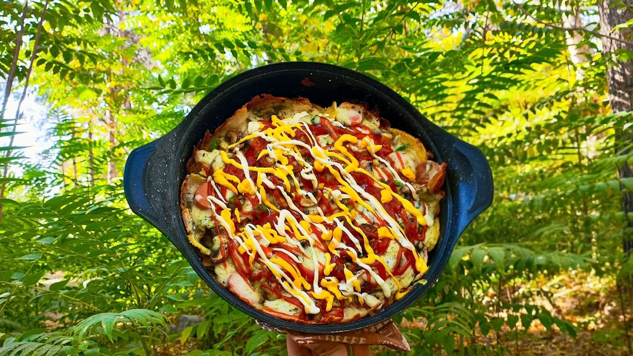 New recipe for making chips and cheese in the jungle 🥘🧀