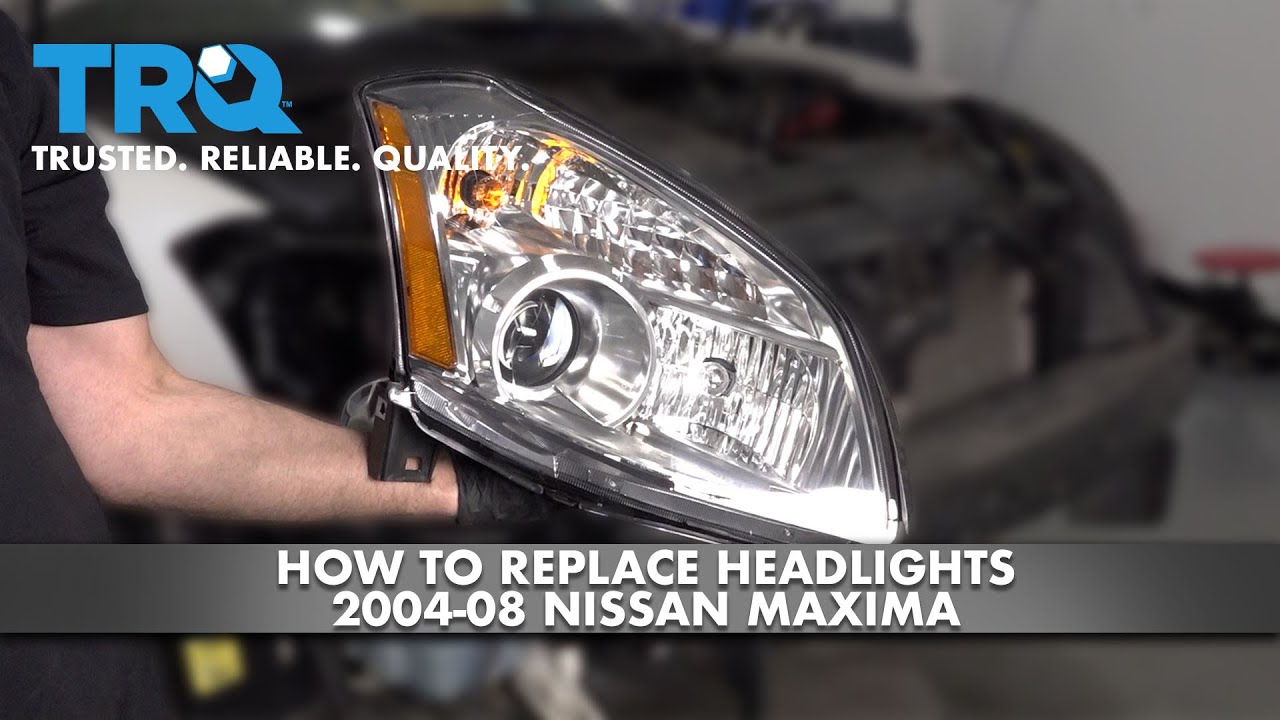 Как заменить фары Nissan Maxima 2004-08