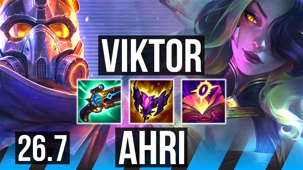 VIKTOR vs AHRI (MID) | EUW Master | 26.7