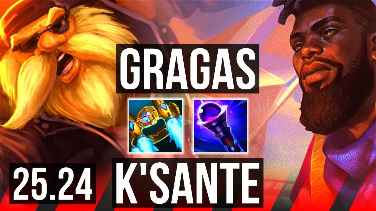 GRAGAS vs K'SANTE (TOP) | First Strike | KR Grandmaster | 25.24