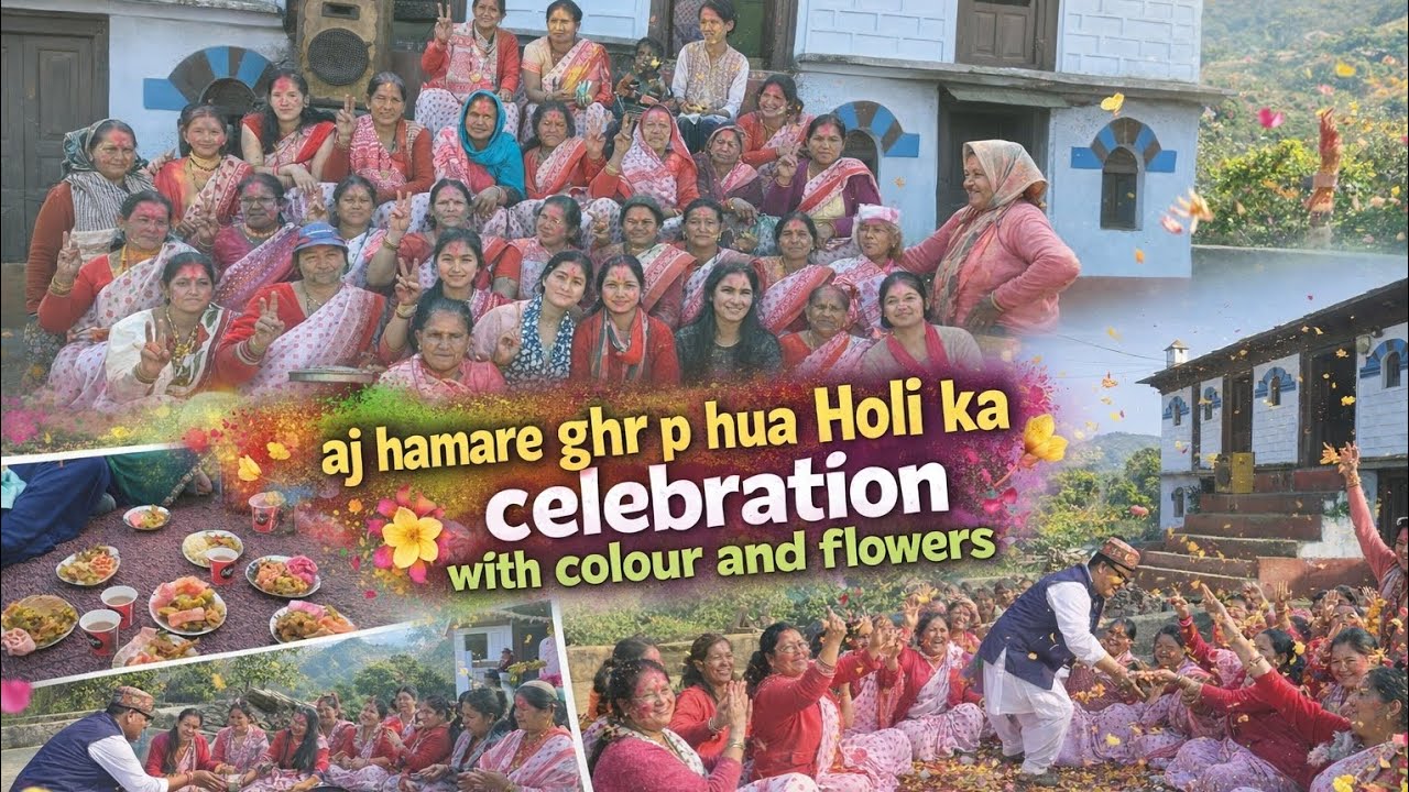 Happy Holi 🎊🫟 #viral #youtube #vlog #pahari #holi 